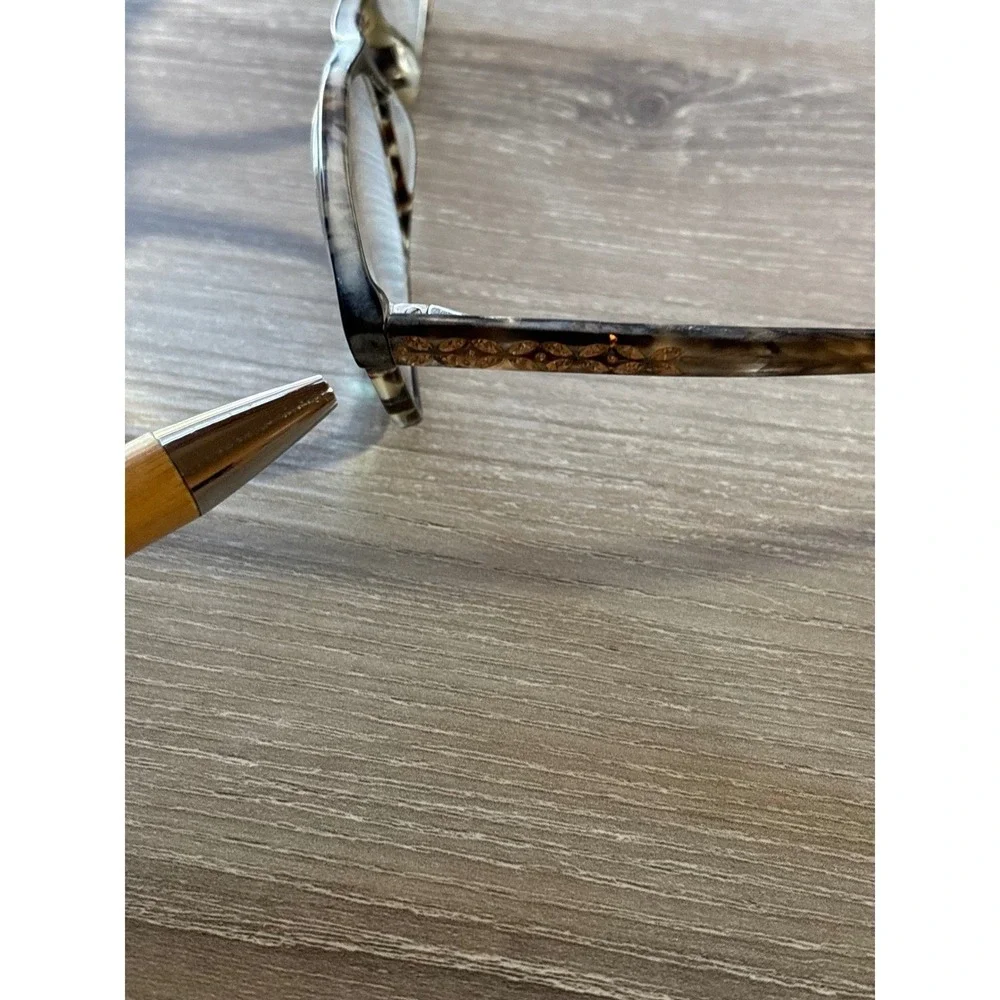 Vera‎ Wang Tortoise Shell Eyeglass FRAMES Rhinestone Crystal Embellished Women